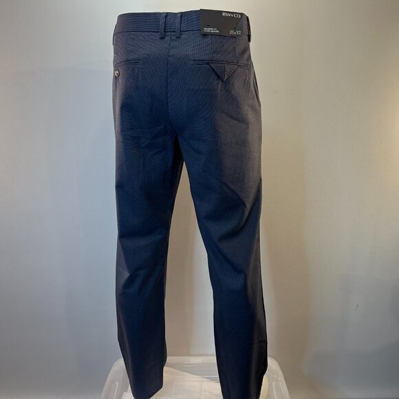 RW & CO Men's Blue Easy Care Tailored Fit Dress Pants - Size 35W x 32L - NWT $69 - Picture 5 of 6